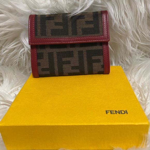 Vintage Zucca FF Logo Compact Wallet / Card Holder - Picture 11 of 11